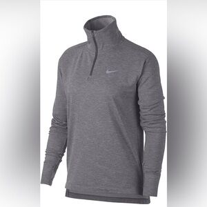 Nike Women's Therma Sphere Element Half-Zip Running Pullover, Gunsmoke/HTR